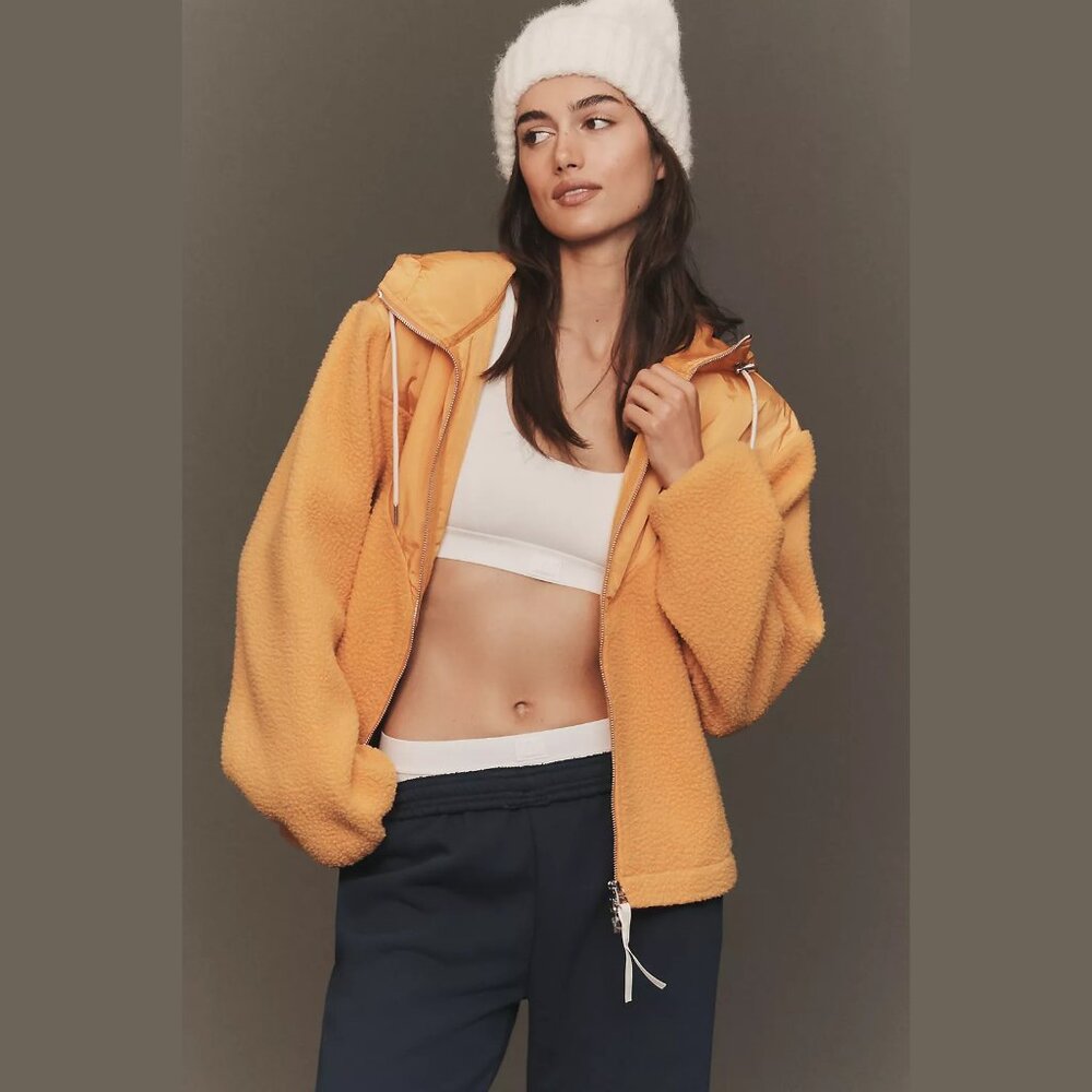 NEW Varley Sizes M, L Women's Rosia Fleece Hoodie - Alpine Gold